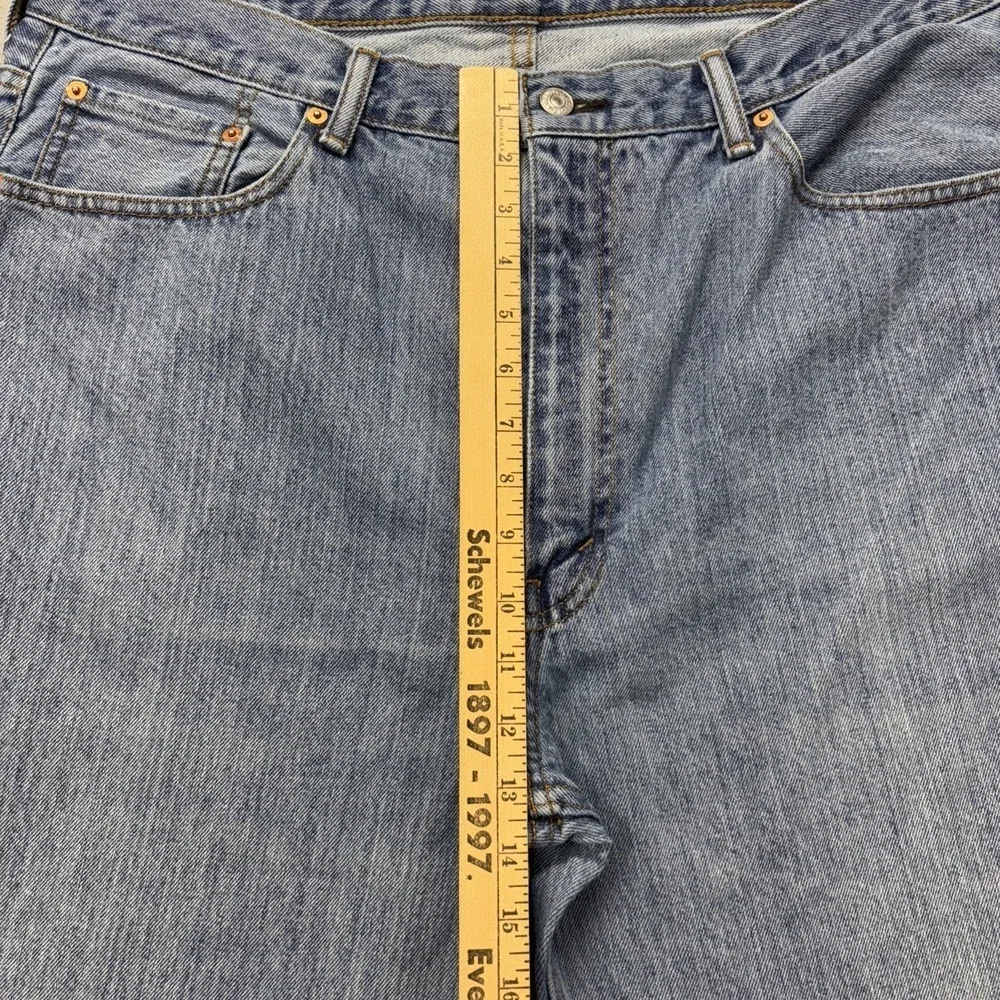 Levi's 550 jeans mens 40x30 light wash straight Leg Blue Denim‎ Biker Workwear